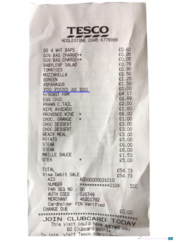 Download Tesco supermarket receipt Photoshop template